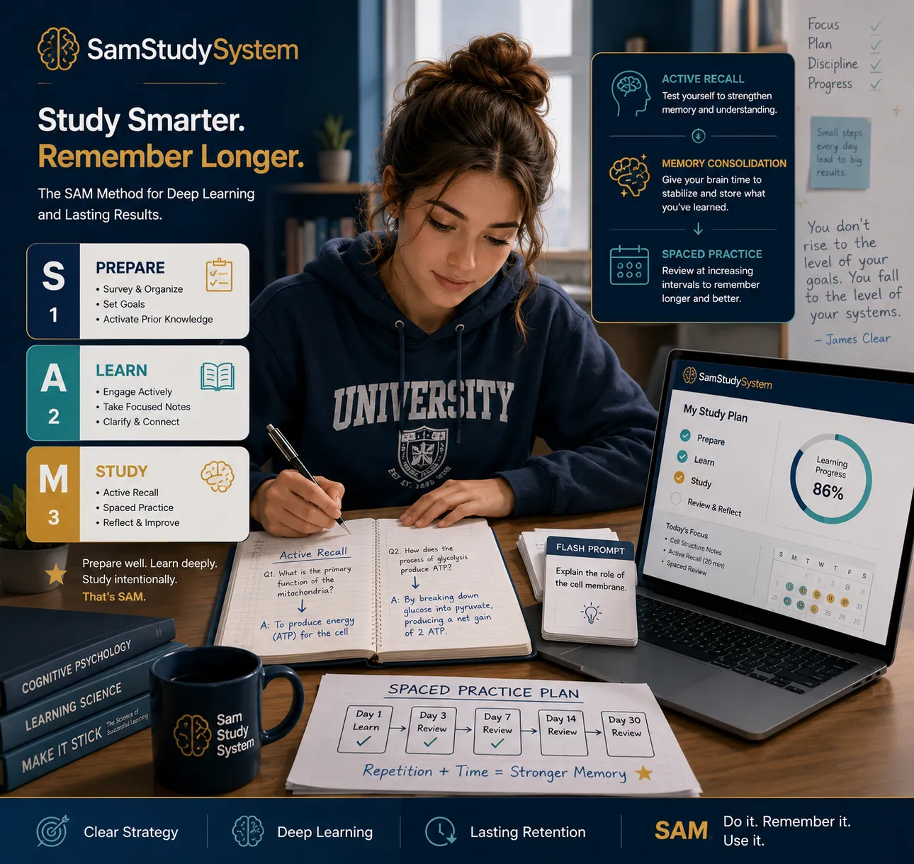 Mahasiswa menerapkan sistem belajar SAM